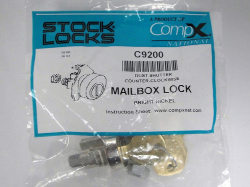 National C9200 Mailbox Lock Replacement